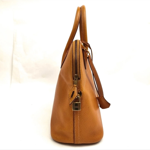 Hermes Hand Bag Bolide 37 Light Brown Leather - Picture 3 of 9